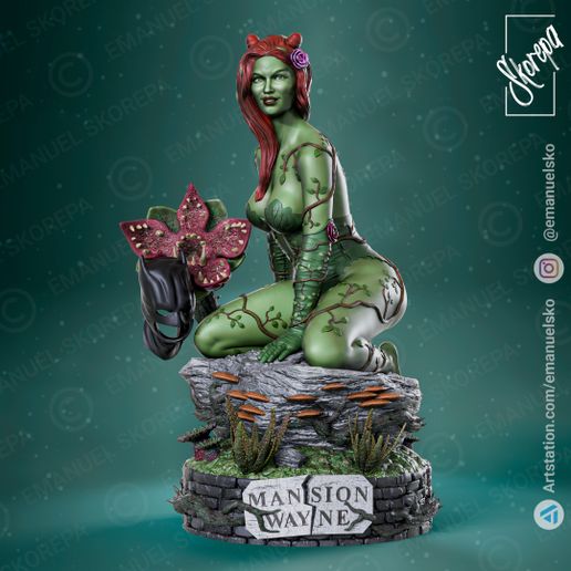 🃏 POISON IVY・ 3D File for ・Cults
