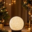 Black-Text,-No-BG-1.jpeg 🎅 Santa Christmas Lithophane Globe (4-Image Edition) – STL + Base | Full Commercial Licence