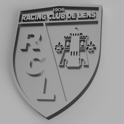 RC_LENS_v1_2023-Sep-13_07-25-00AM-000_CustomizedView18422653171.png Archivo STL Logotipo - RC LENS - Fútbol・Modelo para descargar y imprimir en 3D