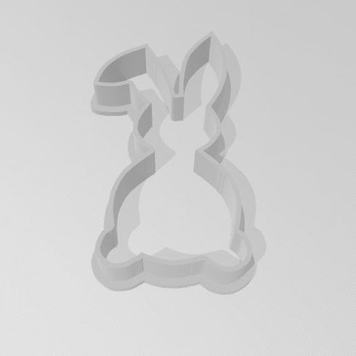 Bunny cookie cutter 3D model
