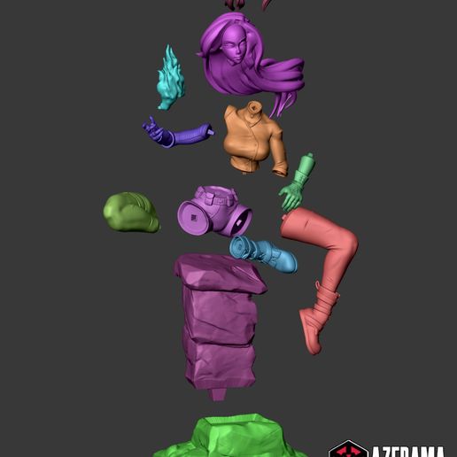 Shego_Cuts.jpg SHEGO STL READY FOR 3D PRINTING