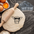 CUTTERS-copy.png Baby Yoda Grogu cookie cutter pastry dough biscuit sugar food