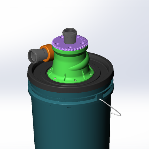 SL_ST TWO-STAGE CYCLONE SEPARATOR-02 3D model