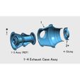 1-1-4-Exh-Duct-Parts.jpg Turboprop Engine, for Business Aircraft, Free Turbine Type, Cutaway