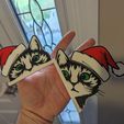 PXL_20231124_143607155.jpg Peeking Cats Christmas Door Decoration (Left and Right Side)