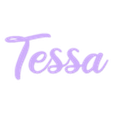 text.stl "Tessa" Name Lightbox, Led lamp
