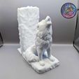 418036740_962849285207810_836262755128228490_n.jpg Howling Wolf Bookends, Shelf Decor