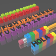 Captura-de-pantalla-2841.png LETTERS FOR PENCIL OR PEN TOPPER IN TWO DIAMETERS AND ALL THE LETTERS OF THE ALPHABET TO COMBINE AS YOU WISH.