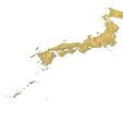 Japan-3D-model.jpg 日本地形图 - 用于三维打印和数控雕刻的三维模型