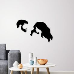 promo.jpg STL file man and woman wall decoration・3D printing model to download