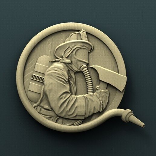 Firefighter 3D model