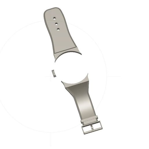 Ikea Big Size Watch Strap 3D model