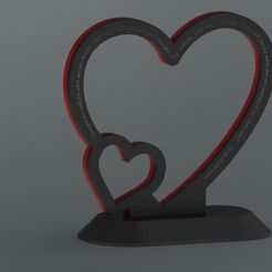 1.jpg Archivo STL Marco del amor 3d・Objeto para impresora 3D para descargar