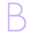 B.STL Alphabet and numbers 3D font "Geo