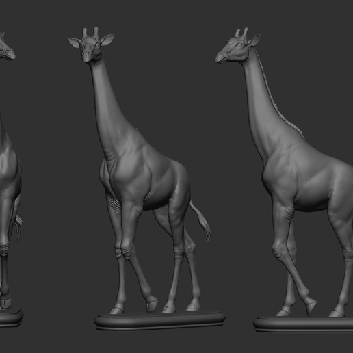11.png Giraffe Pack Sculpture