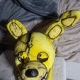 1000004840.jpg FNAF Movie Wearable Mask Springbonnie/Yellow Rabbit from movie Five Nights At Freddys Easy To Install Ears and Jaw