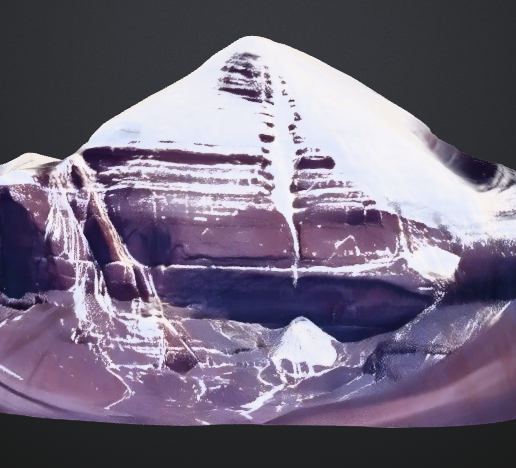 Realistic Mount Kailash 3D Model STL | Lord Shiva's Holy Peak