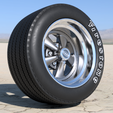 cragar-SS-14-v87.png STL file Cragar SS old american rims 14 inch for diecat and scale models・3D printable design to download