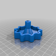 CR10_bigger-Z-axis-manual-adjustment-knob_M4_Hole.png z-axis knob with hole for M4 for faster spinning - fits on lead screws for e.g. Ender 3, CR10, CR10s Pro, A10 or A10M