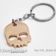 663cbd0eecac4597fe27ebbbe711bfa4_display_large.jpg Free STL file Key Fob "Brass Skull" cnc/waterjet・3D print object to download