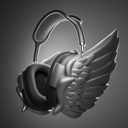 🪶 Feather Wings AirPods Max Attachment・ STL File for 3D printing
