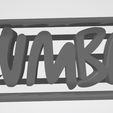 Logo zumba letras.jpg Zumba logo Letters - Cookie cutter - cookie cutter
