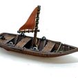Sail-boat-D1-7-Mystic-Pigeon-Gaming.jpg Sail boat with optional sail/seats Fantasy tabletop miniature