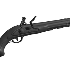 Flintlock.png OBJ file Flintlock・3D printable model to download
