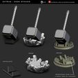 07-desk-stands.jpg Mjolnir from Thor and Love and Thunder