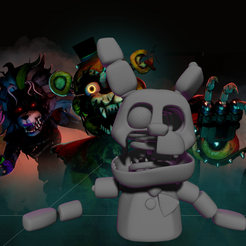 3D file FIVE NIGHTS AT FREDDY's Glitchtrap FILES FOR COSPLAY OR  ANIMATRONICS 🎃・3D printing template to download・Cults