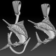 12.jpg pendant  marlin fish two options with diamond and hook