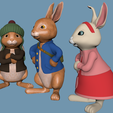 rend.png Peter Rabbit With Benjamin Bunny & Lily Bobtail