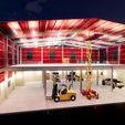 Warehouse-G-M-3D-Trans.-section-night-render.jpg Warehouse G+M steel structure
