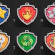 Badges-I.jpg Значки PAW PATROL Набор 1