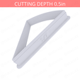 1-7_Of_Pie~3in-cookiecutter-only2.png Slice (1∕7) of Pie Cookie Cutter 3in / 7.6cm