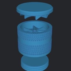 Captura-de-Pantalla-2023-07-26-a-las-2.06.18.jpg STL file GRINDER GRINDERKING LARGE TACTICAL GRINDER 96X96X80 MM PRINT IN PLACE・3D printable design to download
