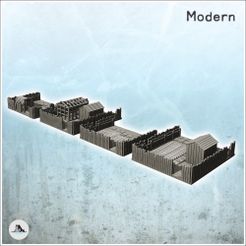 1-PREM.jpg STL file Set of four garden installations with wooden walls and huts (16) - Modern WW2 WW1 World War Diaroma Wargaming RPG・3D printer model to download
