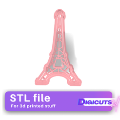 Arquivo de Corte Torre Eiffel 3D Paris 1813