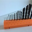 60fdcfb22cdb795d1c5320d0dc0113ae_preview_featured.JPG Free STL file Pegboard Drill Bit holder 19 mm・3D print design to download