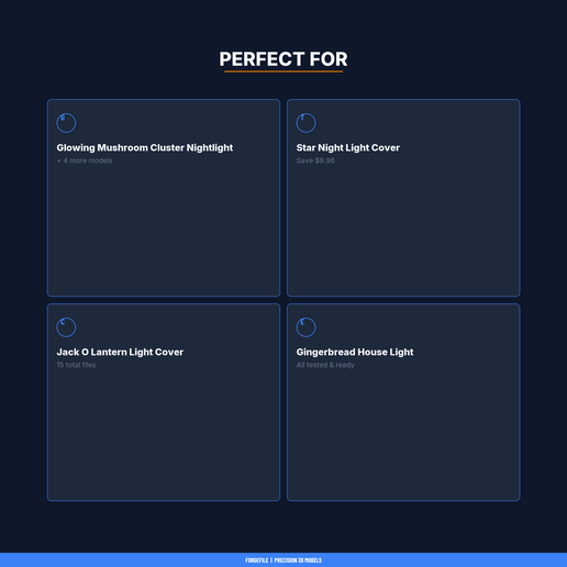 07_perfect_for.png Night Light Collection - 5-Model STL Bundle