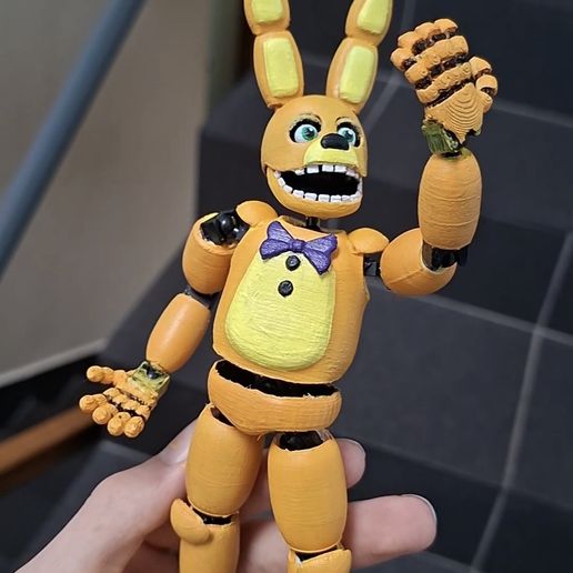 🪤 Spring Bonnie solid shells・ STL File for 3D printing・Cults