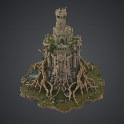Ancient Treebound Castle – Overgrown Root Fortress
