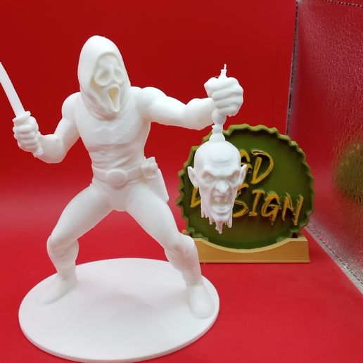 🦸 Power Ranger Superhero GhostFace Scream Figure・ STL File for 3D ...