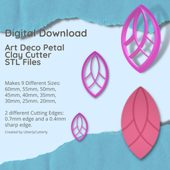 a-paper-plate-Instagram-Post-Presentation-43-Instagram-Post-Square.png Datei 3D Art Deco Petal Clay Cutter - STL Digital File Download- 9 Größen und 2 Cutter-Versionen・Design für 3D-Drucker zum herunterladen, UtterlyCutterly
