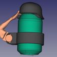 2022-07-10_12_44_20-FreeCAD_0.19.jpg Beer - Soda Can Helmet - insect protection - fits EU 0,5l and 0,33l can (66mm diameter)