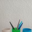 samples-of-various-materials.jpg Sustainable Pencil Holder "We Recycle".