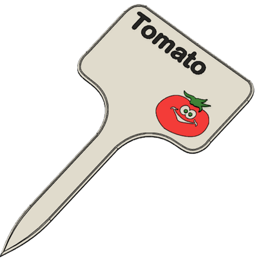 Tomate_US_1.png Archivo STL Signos de tomate / Etiquetas para el jardín・Plan imprimible en 3D para descargar, ludovic_gauthier