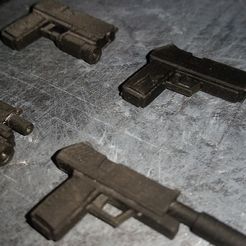 20201207_103158.jpg Fichier STL Pistol Core Collection 1:12 Action Figure Accessoires pour armes de poing Comprend 8 armes de poing・Design pour imprimante 3D à télécharger