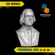 Samuel-Adams-Personal.png 3D Model of Samuel Adams - High-Quality STL File for 3D Printing (PERSONAL USE)
