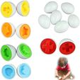 615Va0ciFjL._AC_SX679_.jpg 6 Eggs Education Learning Toys Mixed Shape Wise Pretend Puzzle Smart Eggs Baby Kid Egg Learning Puzzles For Children